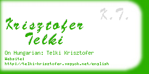 krisztofer telki business card